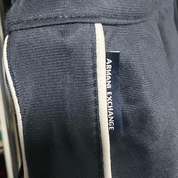 Armani Exchange Navy Blue Pants with White Trim - Picture 6 of 7